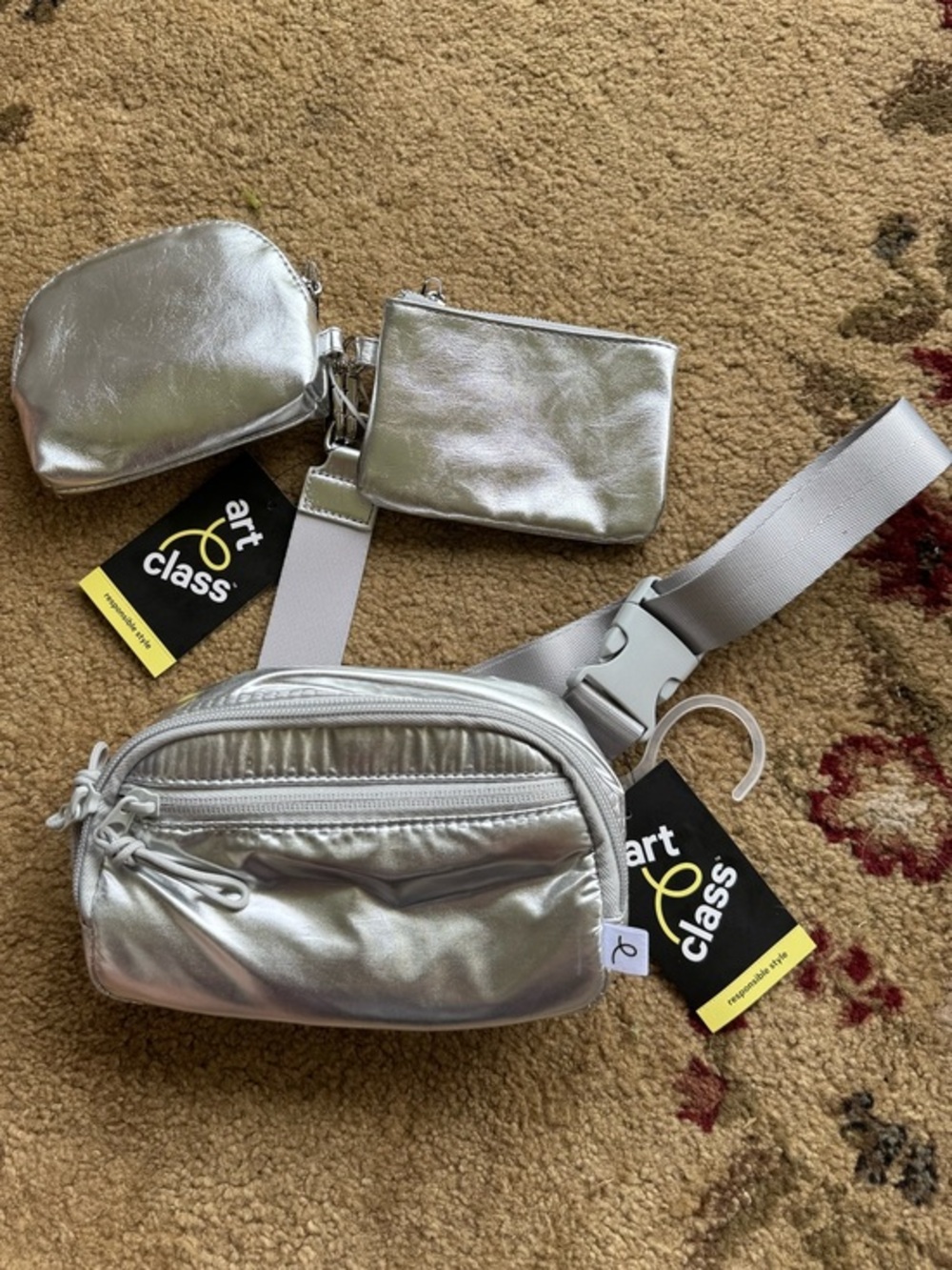 Art Class Kids Silver Metallic Bag Set